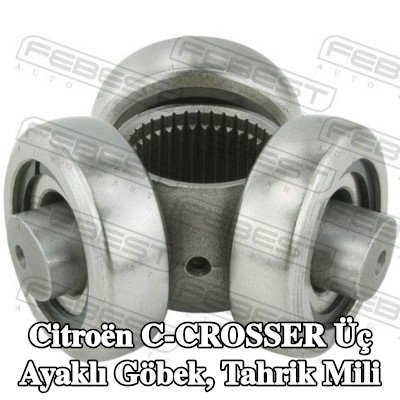 FEBEST Üç ayaklı göbek, tahrik mili — Citroën C-crosser