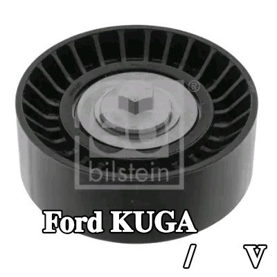 FEBI BILSTEIN بكرة الانحراف/التوجيه, V-ribbed belt Outer Diameter: 70mm, مع برغي — 2012 Ford Kuga