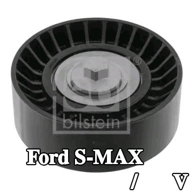 FEBI BILSTEIN بكرة الانحراف/التوجيه, V-ribbed belt Outer Diameter: 70mm, مع برغي — 2016 Ford S-max