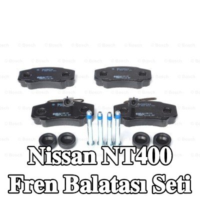BOSCH Fren balatası seti 20mm, gıcırtı önleyici plaka ile, cıvata/vida ile, aksesuarlarla — Nissan Nt400