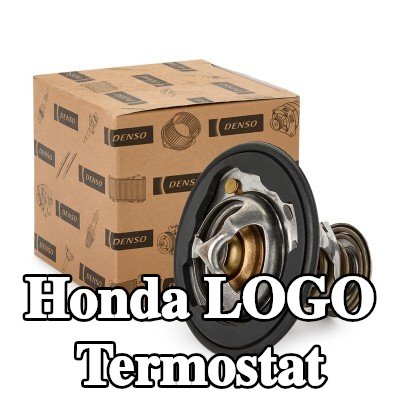 DENSO Termostat 77°C, conta/sızdırmazlık elemanları ile — Honda Logo
