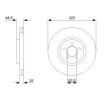 BOSCH Fren diski Dış Çap: 320mm, Havalandırmalı, Kaplamalı — 2012 Ford Focus (8)