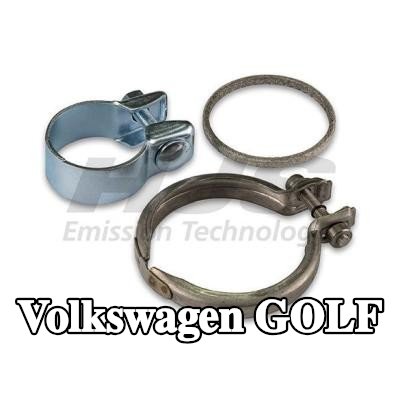 HJS طقم تركيب المحول الحفاز مع مشبك — 2017 Volkswagen Golf