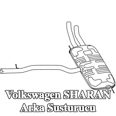 VEGAZ Arka susturucu — Volkswagen Sharan