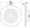 HELLA Fren diski PRO Yüksek Karbon, Arka Aks, Outer Diameter: 310mm, Dıştan Havalandırmalı, Kaplamalı, tekerlek yatağı olmadan, tekerlek göbeği olmadan, tekerlek saplamaları olmadan — Volkswagen Atlas (4)