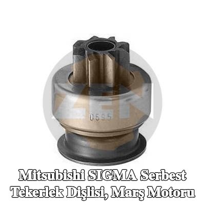 ERA Serbest Tekerlek Dişlisi, marş motoru — Mitsubishi Sigma