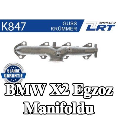 LRT Montaj parçaları ile egzoz manifoldu — BMW X2