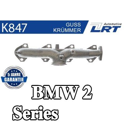 LRT مشعب العادم مع أجزاء التثبيت — BMW 2 Series