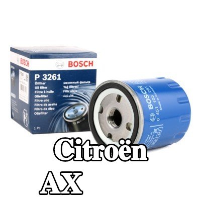 BOSCH فلتر الزيت مع صمام واحد مانع للرجوع — Citroën Ax