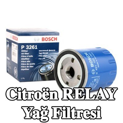 BOSCH Tek çek valflı yağ filtresi — 2000 Citroën Relay