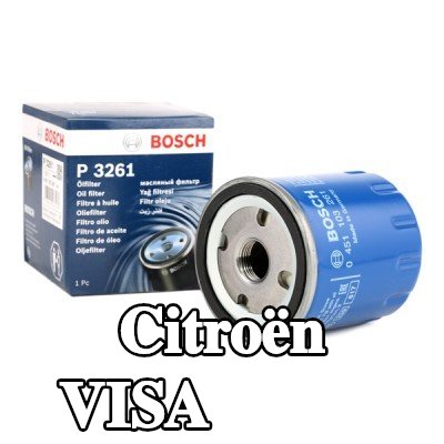 BOSCH فلتر الزيت مع صمام واحد مانع للرجوع — Citroën Visa