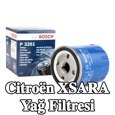 BOSCH Tek çek valflı yağ filtresi — Citroën Xsara
