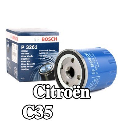 BOSCH فلتر الزيت مع صمام واحد مانع للرجوع — Citroën C35