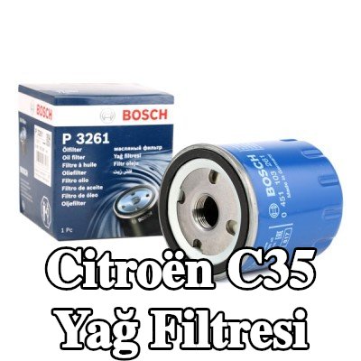 BOSCH Tek çek valflı yağ filtresi — Citroën C35