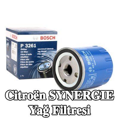 BOSCH Tek çek valflı yağ filtresi — Citroën Synergie