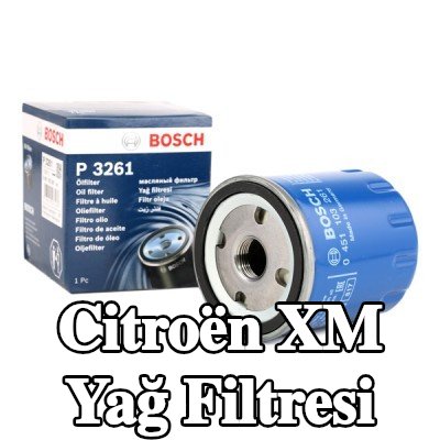 BOSCH Tek çek valflı yağ filtresi — Citroën Xm