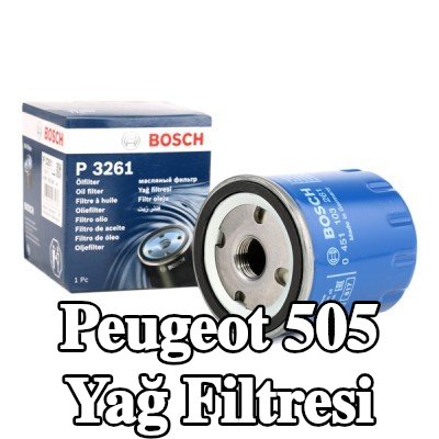 BOSCH Tek çek valflı yağ filtresi — Peugeot 505