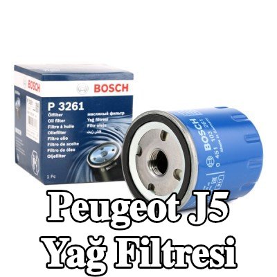 BOSCH Tek çek valflı yağ filtresi — Peugeot J5
