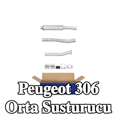 HELLA Montaj parçaları ile birlikte orta susturucu — Peugeot 306
