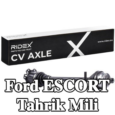 RIDEX Tahrik mili Ön Aks Sağ, 613mm, lastik yatağı ile — 1990 Ford Escort