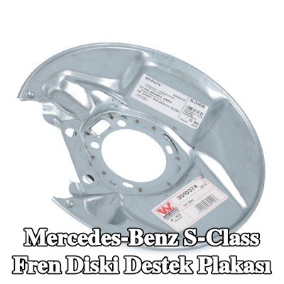 VAN WEZEL Fren diski destek plakası Arka Aks Sağ — 1990 Mercedes-Benz S-Class