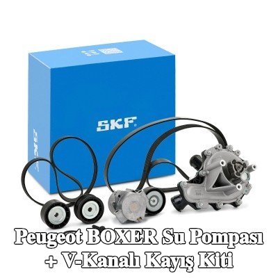 SKF Su Pompası + V-Kanalı Kayış Kiti — Peugeot Boxer