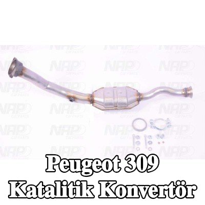 NAP carparts Sabitleme/montaj malzemesi dahil katalitik konvertör — Peugeot 309
