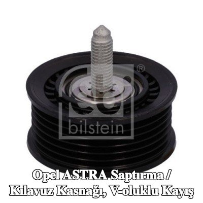 FEBI BILSTEIN Saptırma / kılavuz kasnağı, V-ribbed belt Outer Diameter: 67, 1mm — Opel Astra