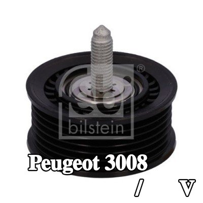 FEBI BILSTEIN بكرة الانحراف/التوجيه, V-ribbed belt Outer Diameter: 67, 1mm — Peugeot 3008