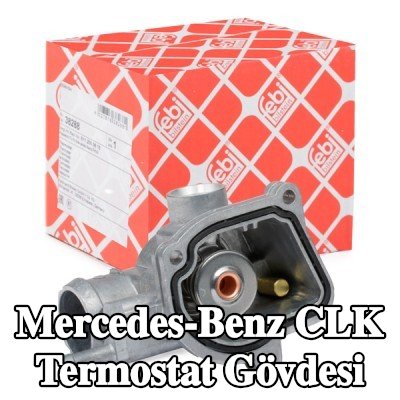 FEBI BILSTEIN Conta/sızdırmazlık elemanı ile termostat muhafazası, Sıcaklık Anahtarı ile — 2002 Mercedes-Benz Clk