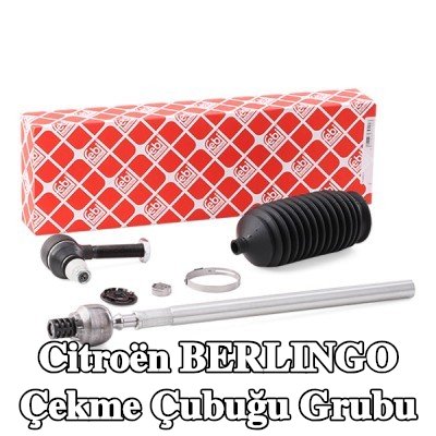 FEBI BILSTEIN Rot kolu grubu Ön Aks Sol, körükli, kelepçeli, direksiyon körüğü ile — 2000 Citroën Berlingo