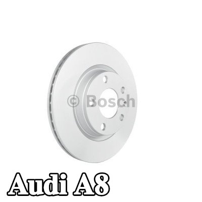 BOSCH القطر الخارجي لقرص المكابح: 280mm, مُهوى, مطلي — 2002 Audi A8