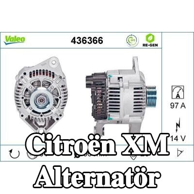 VALEO Alternatör YENİDEN ÜRETİLMİŞ PREMIUM, 97A — 1990 Citroën Xm