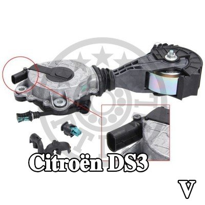 OPTIMAL ذراع الموتر, حزام مضلع على شكل V مزود بجهاز استشعار — 2009 Citroën Ds3