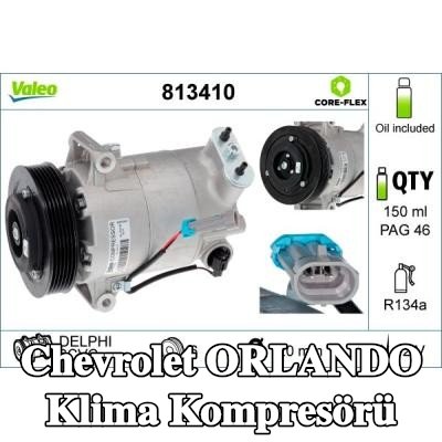 VALEO PAG kompresör yağı içeren klima kompresörü — 2011 Chevrolet Orlando
