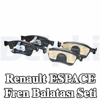 DELPHI Gıcırtı önleyici plakalı fren balatası seti, aksesuarsız — Renault Espace