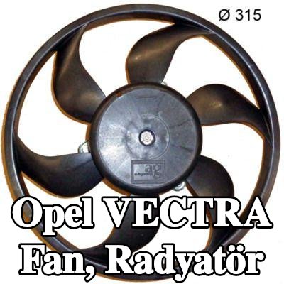 MAHLE Fan, radyatör 315mm, radyatör fanı kapağı olmadan — Opel Vectra