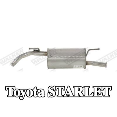 WALKER كاتم الصوت الخلفي 840mm, بدون قطع التثبيت — 1990 Toyota Starlet