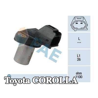 FAE مستشعر عدد الدورات في الدقيقة, إدارة المحرك بدون كابل — 2005 Toyota Corolla