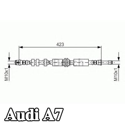 BOSCH خرطوم الفرامل 423mm — Audi A7