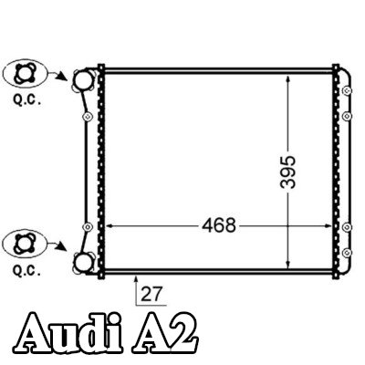 MAHLE مبرد المحرك — Audi A2
