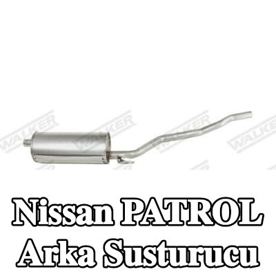 WALKER Arka susturucu 1190mm, montaj parçaları olmadan — 2000 Nissan Patrol