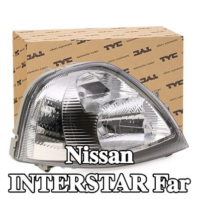 TYC Far Sağ, H1, H7, elektrik motorlu — Nissan Interstar