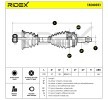 RIDEX Tahrik mili Ön Aks Sol, 729mm — 2000 Renault Espace (6)
