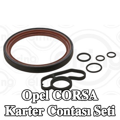 ELRING Krank mili contalı karter conta seti, kontrol muhafazası contası olmadan — Opel Corsa