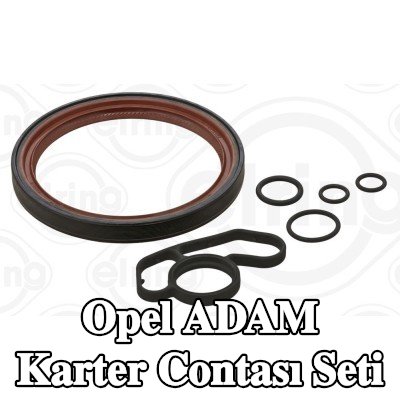 ELRING Krank mili contalı karter conta seti, kontrol muhafazası contası olmadan — Opel Adam