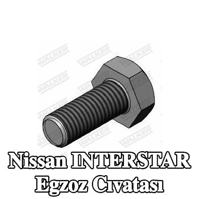 WALKER Egzoz cıvatası — 2002 Nissan Interstar