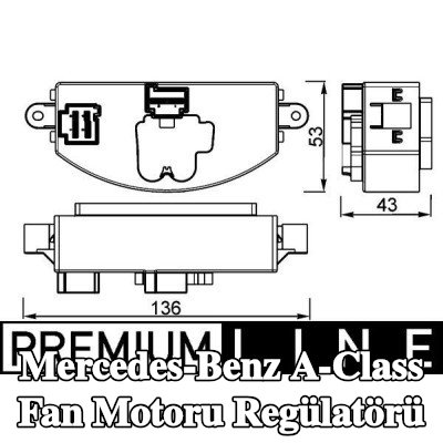 MAHLE Fan motoru regülatörü — Mercedes-Benz A-Class