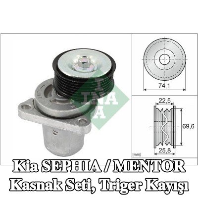 INA Kasnak Seti, triger kayışı — Kia Sephia / Mentor