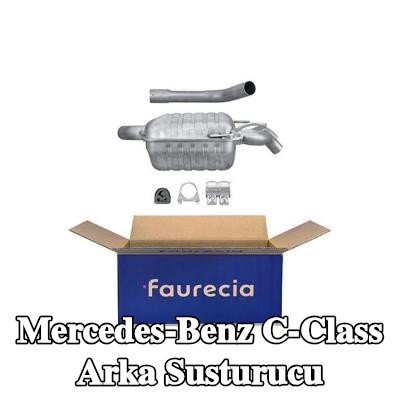 HELLA Arka susturucu Arka, montaj parçaları ile — 2000 Mercedes-Benz C-Class